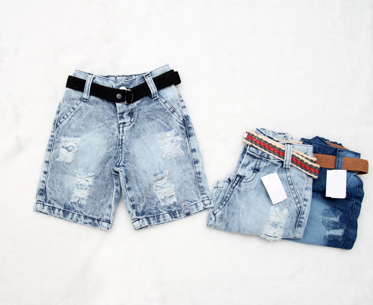 Short Jeans Com Cinto