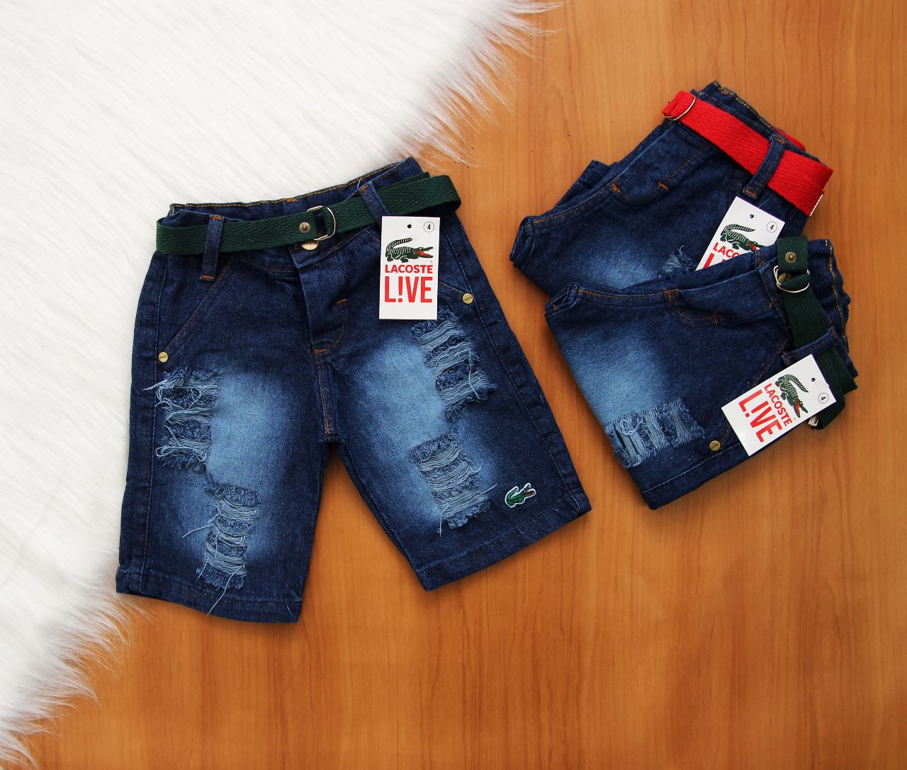 Short Jeans Lct com Cinto 