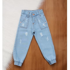 Calça Jogger Jeans Infantil 