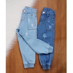 Calça Jogger Jeans Infantil 