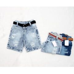 Short Jeans Com Cinto