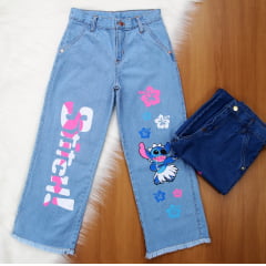 Calça Stitch Wide Juvenil 