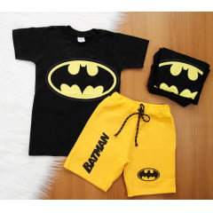 Cj. Batman Short Estampado 