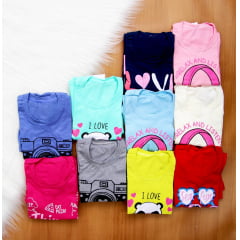 Cj. Cotton Estampas Short 