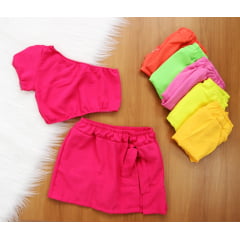 Cj. Cropped Short Saia CL