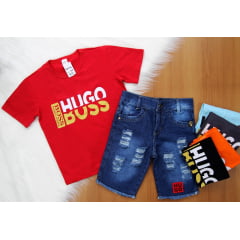 Cj. H Boss Short Jeans Juvenil 