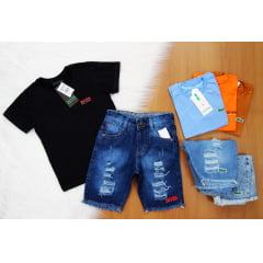 Cj. Multimarcas Short Jeans 