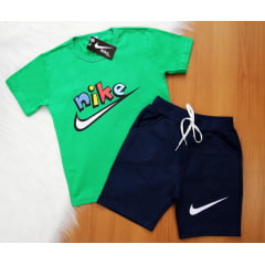 Cj. NK Short Moletom Juvenil 