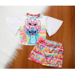 Cj. Stitch Raiwnbon Short Saia