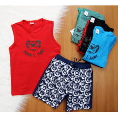 Cj. TT Short Carinhas 