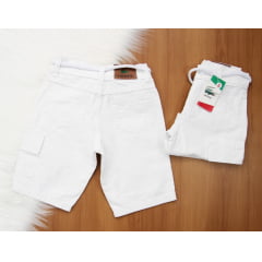 Short Branco Cargo Lct