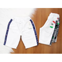 Short Multimarcas Branco Detalhe 