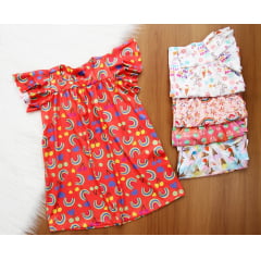 Vestido Batinha Estampas 