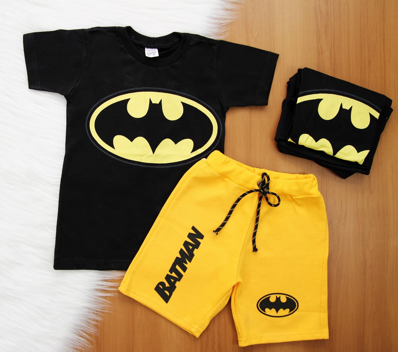 Cj. Batman Short Estampado 