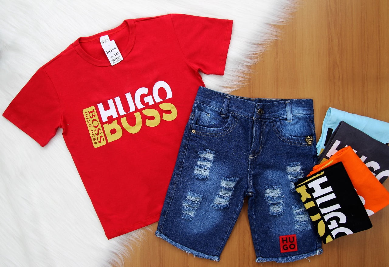 Cj. H Boss Short Jeans Juvenil 