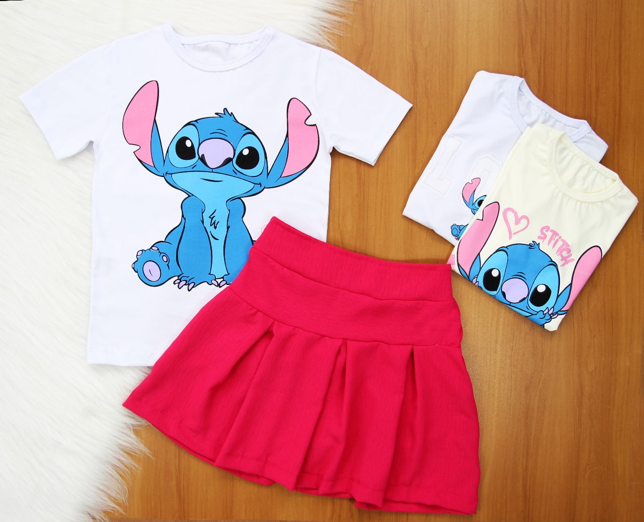 Cj. Stitch Saia Balonê