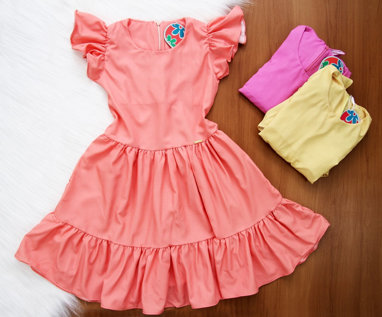 Vestido Babado Colors